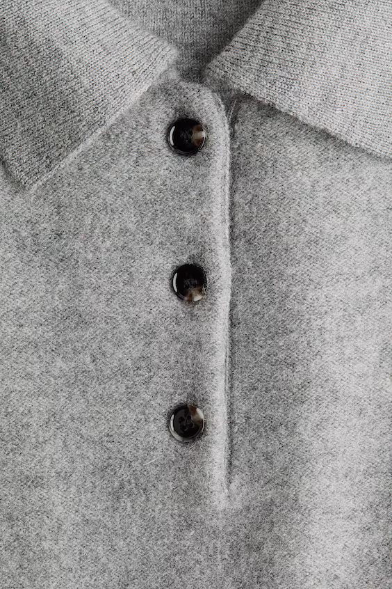 Поло-свитер из шерсти h&m