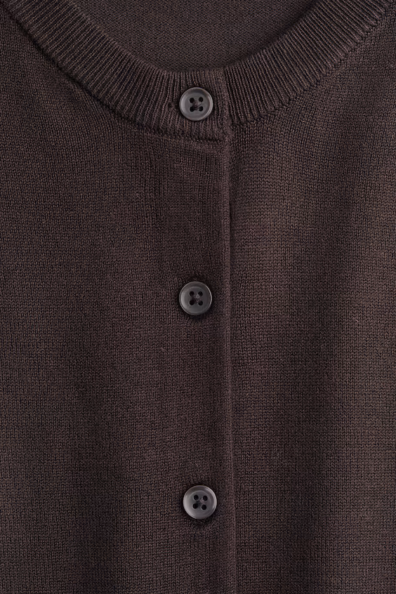 Пальто из тонкой вязаной ткани h&m