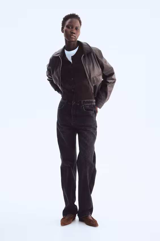 Пальто из тонкой вязаной ткани h&m