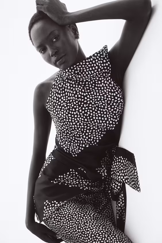 Топ с запахом на шее