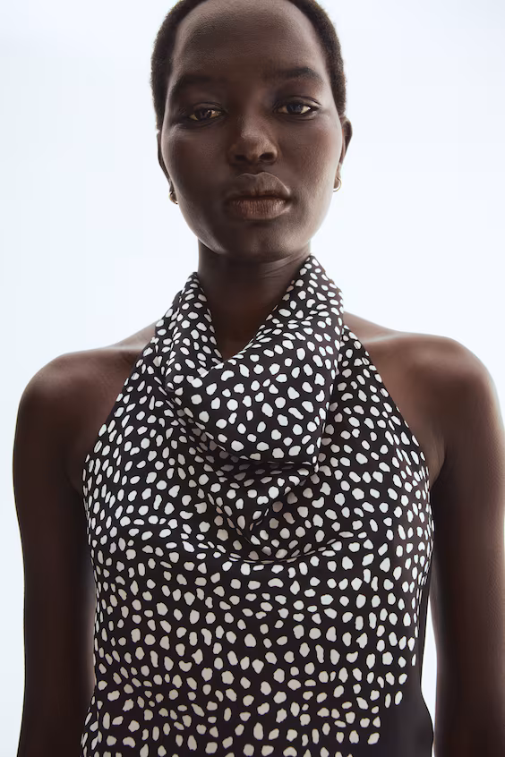 Топ с запахом на шее