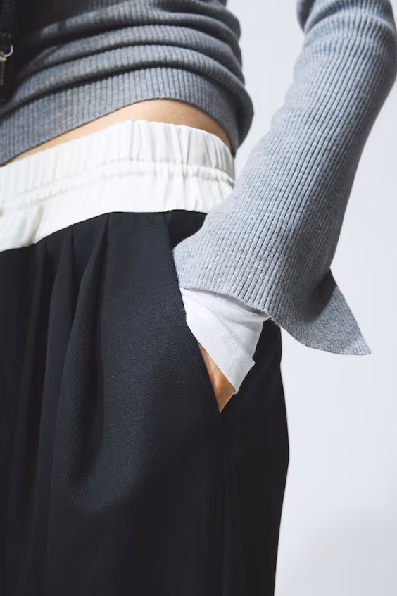 Свитер в рубчик