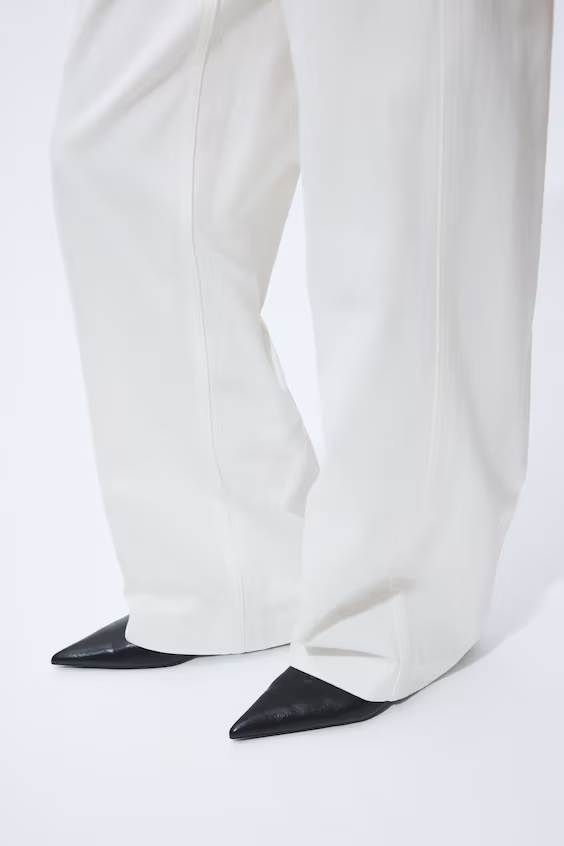 Прямые джинсы высокой посадки