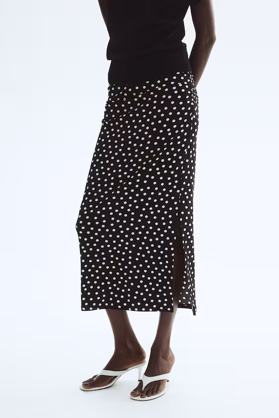 Драпированная юбка миди