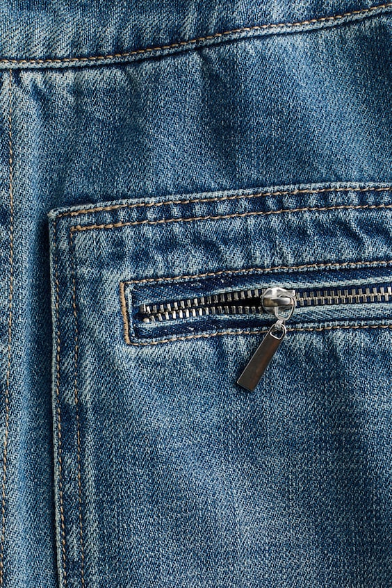 Юбка а-силуэта из джинсы