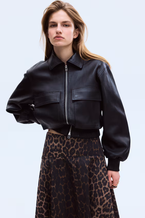 Юбка карандаш в складку из саржи