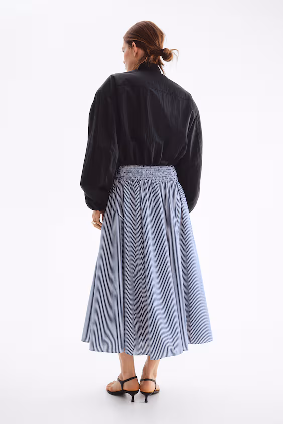 Юбка со сборкой на талии в стиле смокинг