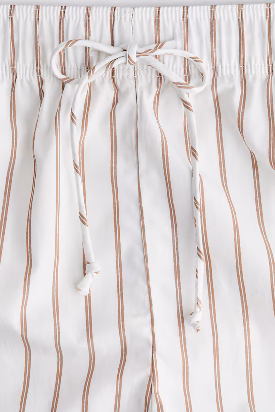 Хлопковые шорты с регулируемым шнурком