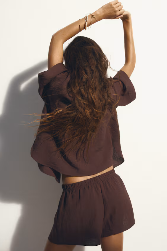 Шорты с английской вышивкой