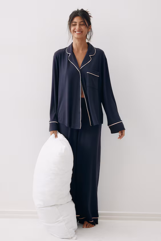 Пижама из вискозы h&m