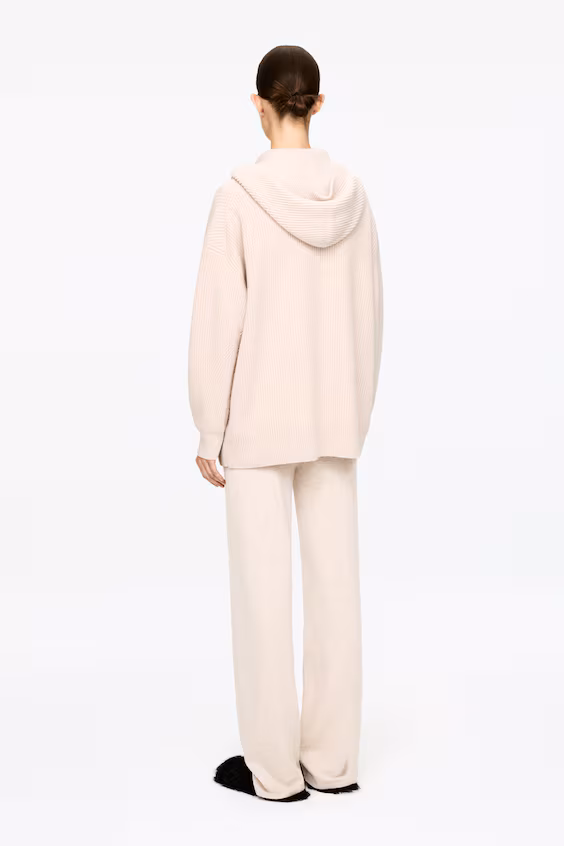 Кардиган с капюшоном из кашемира и шерсти