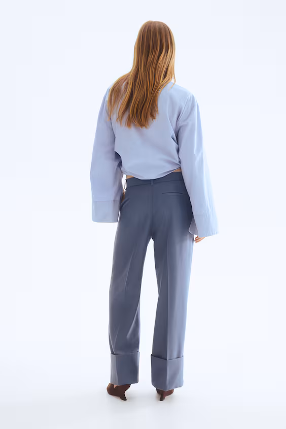 Брюки в классическом стиле из хлопка