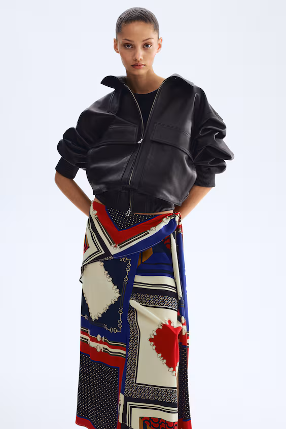 Юбка с деталью платка