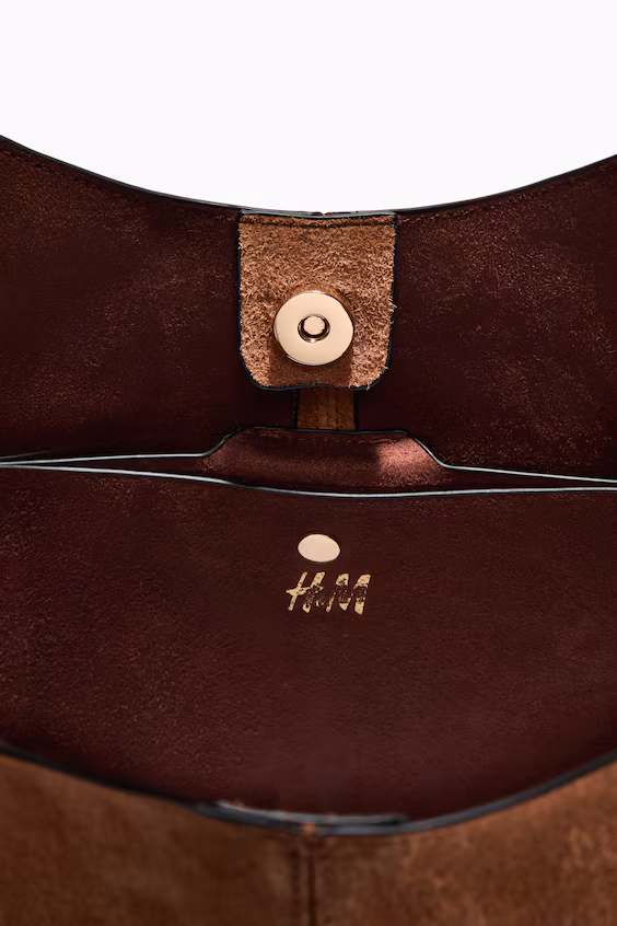 Сумка через плечо из замши