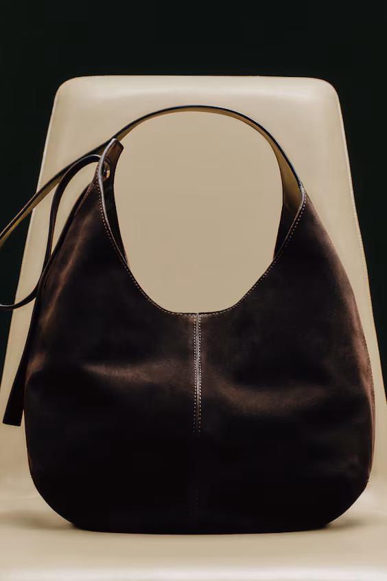 Сумка через плечо knoll из замши