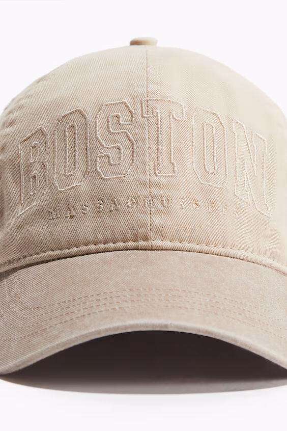 Кепка из хлопка с узором