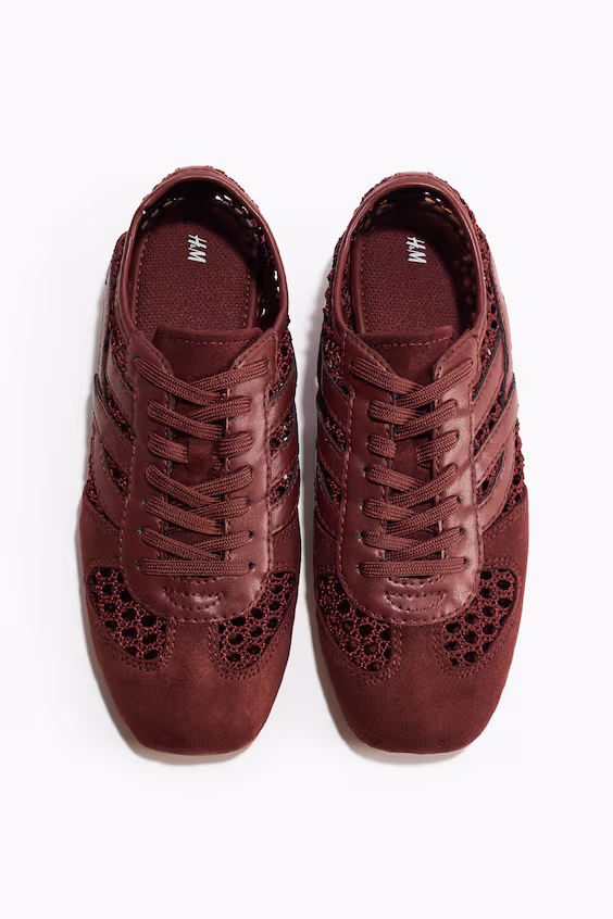 Кроссовки в стиле крючком