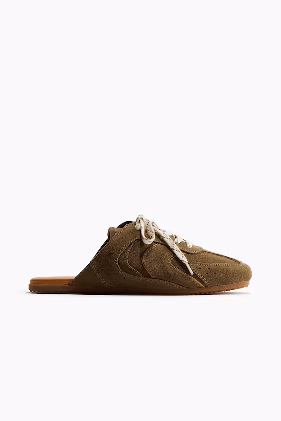 Туфли-тенниски из замши