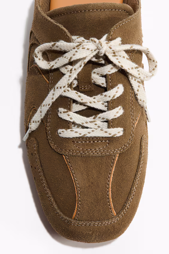 Туфли-тенниски из замши