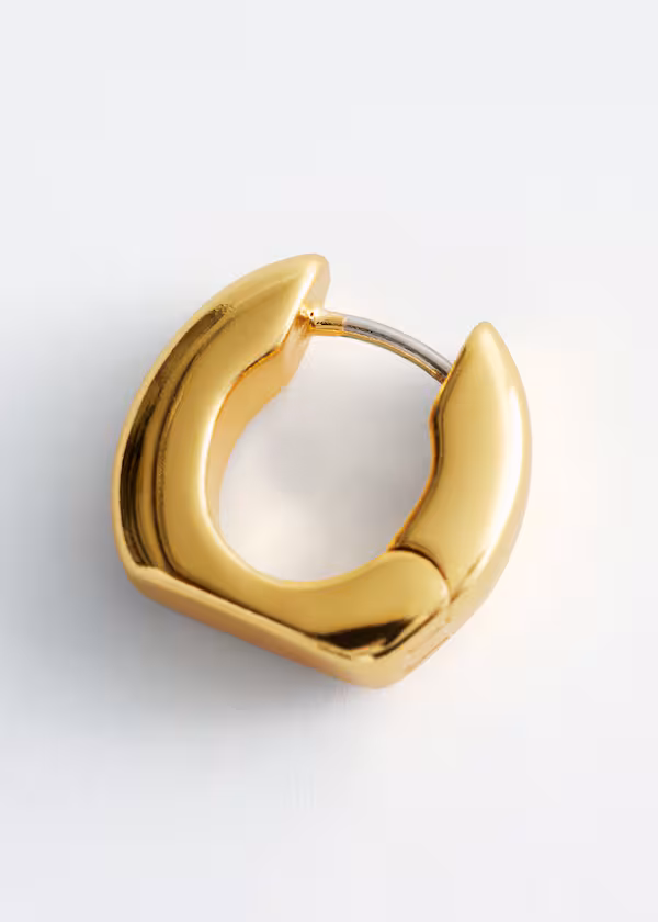 Толстые серьги кольца