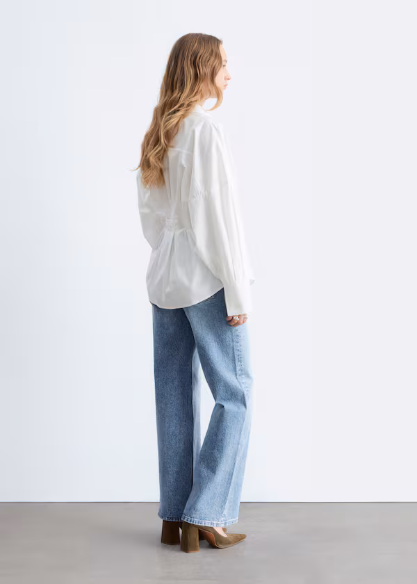 Рубашка из хлопка с приталенной талией