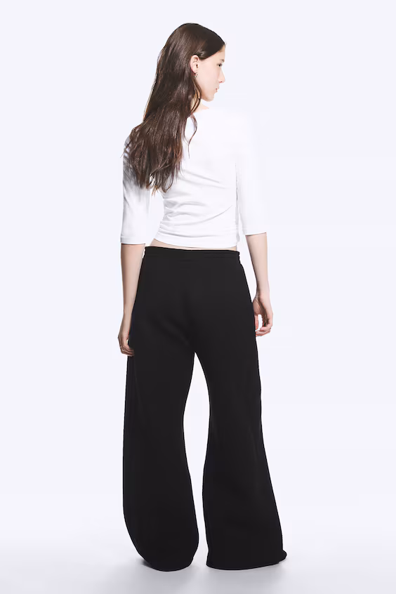 Релаксированные брюки-джоггеры с бочонковыми штанинами из неопрена