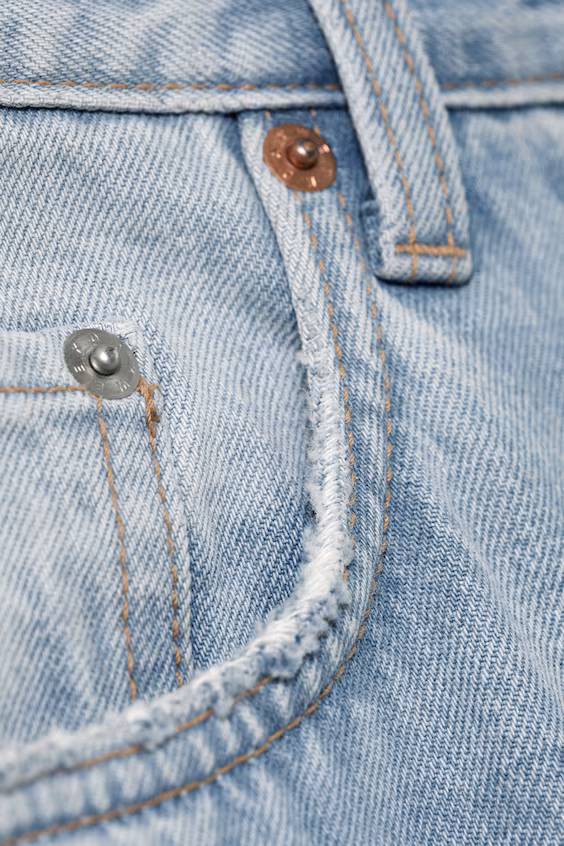 Джинсы унисекс свободного кроя средней посадки