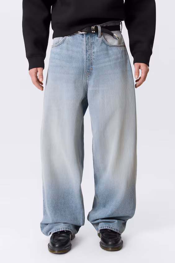 Джинсы унисекс свободного кроя средней посадки