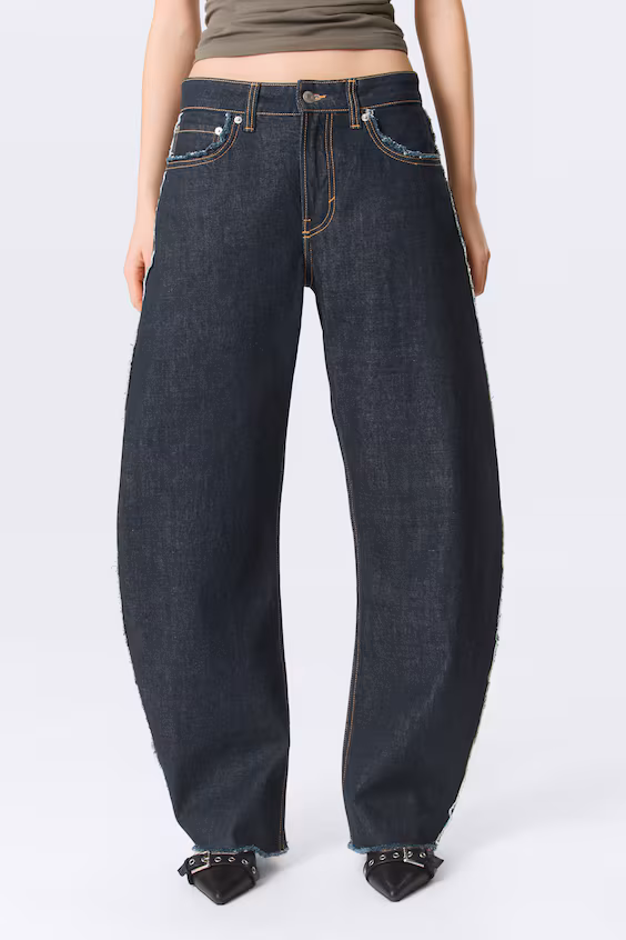 Джинсы abell средней посадки, стандартного кроя и бочонковидной ноги