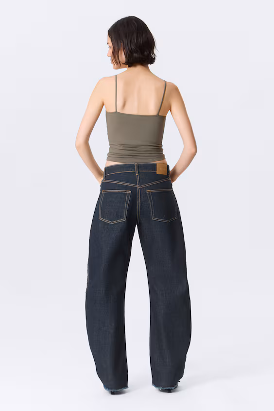 Джинсы abell средней посадки, стандартного кроя и бочонковидной ноги