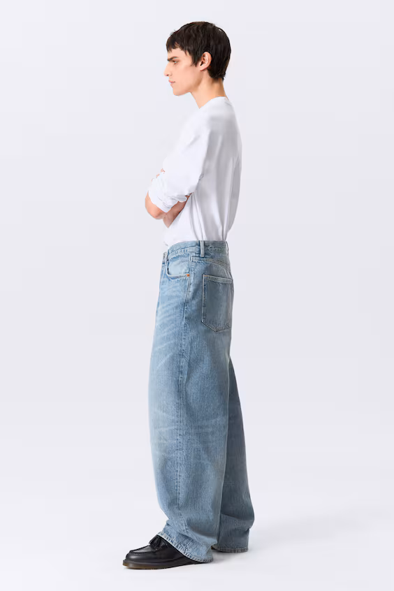 Джинсы унисекс astro mid rise loose baggy leg