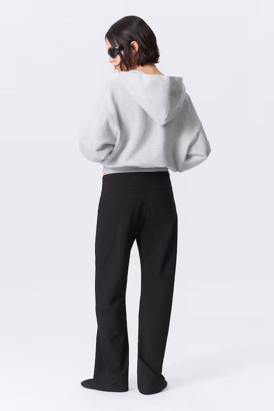 Брюки с низкой посадкой с боковой застежкой