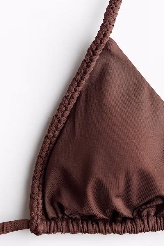 Треугольный топ бикини с поролоновыми вставками