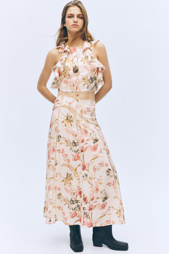 Блуза без рукавов из смеси льна