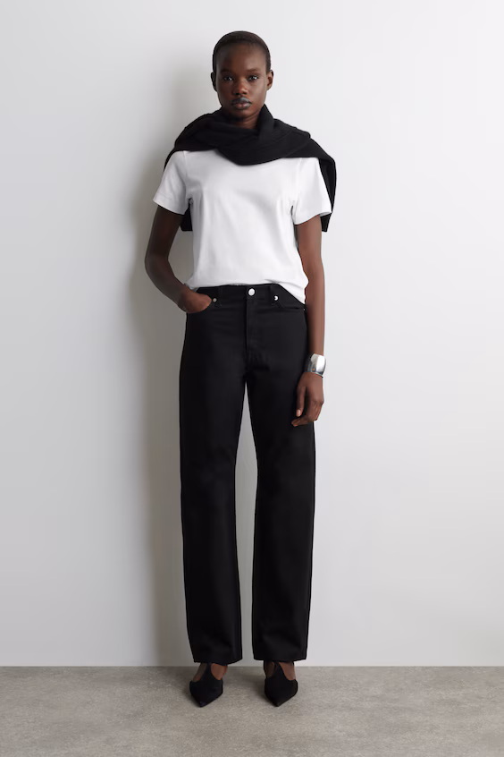 Футболка из хлопка с круглым вырезом