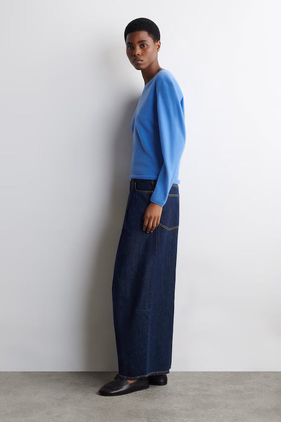 Джинсы свободного кроя в цвете песочного корда