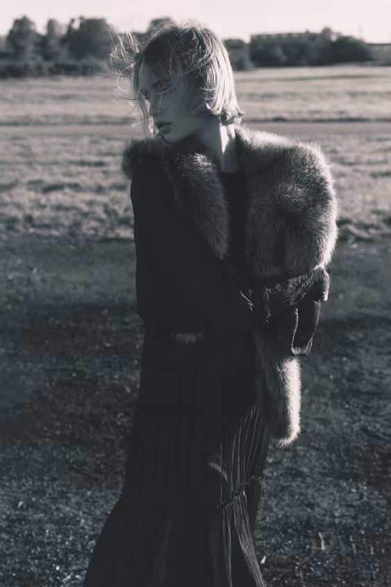 Платье макси из шифона