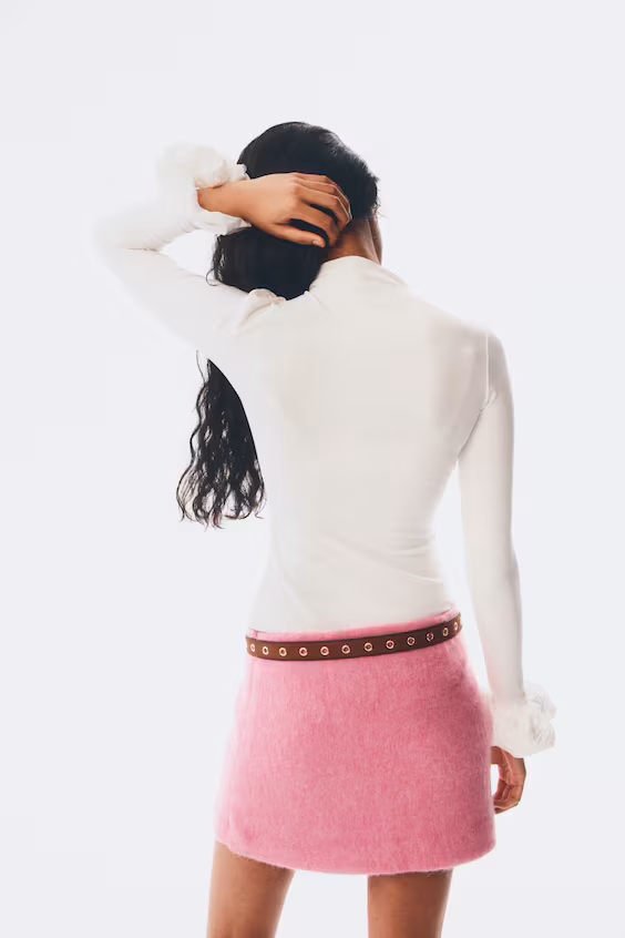 Мини-юбка из шерстяной смеси