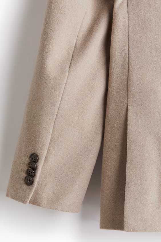 Пальто приталенное из шерстяной смеси regular fit