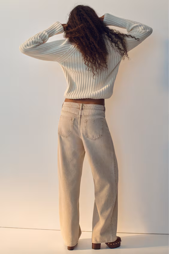 Джинсы baggy с регулярной талией