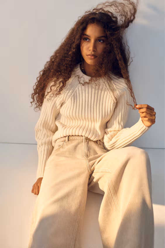 Джинсы baggy с регулярной талией