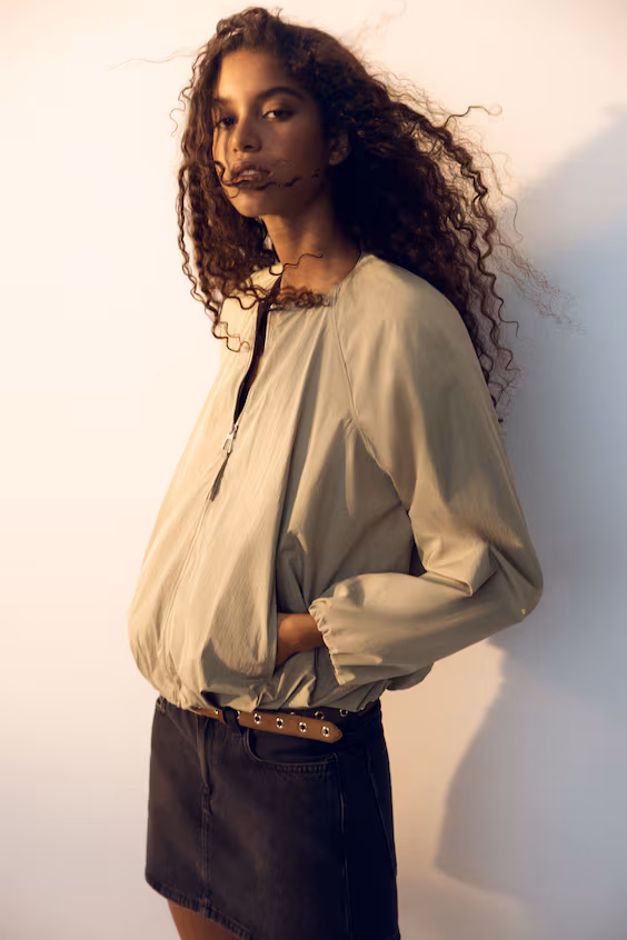 Куртка с абалонной нижней частью