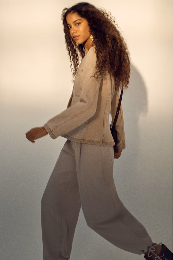 Облегающий джинсовый пиджак