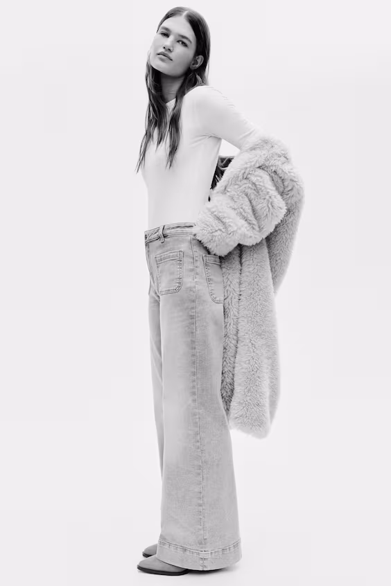 Джинсы с высокой посадкой