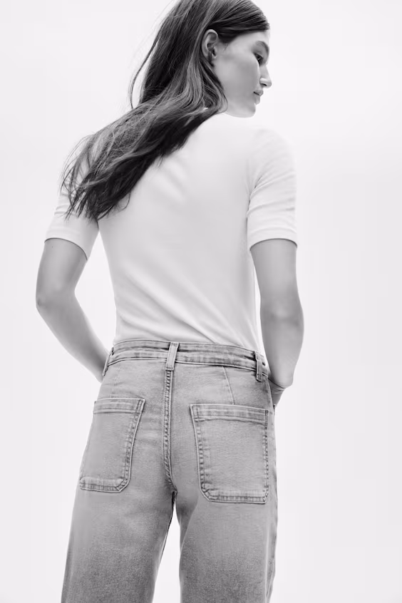 Джинсы с высокой посадкой