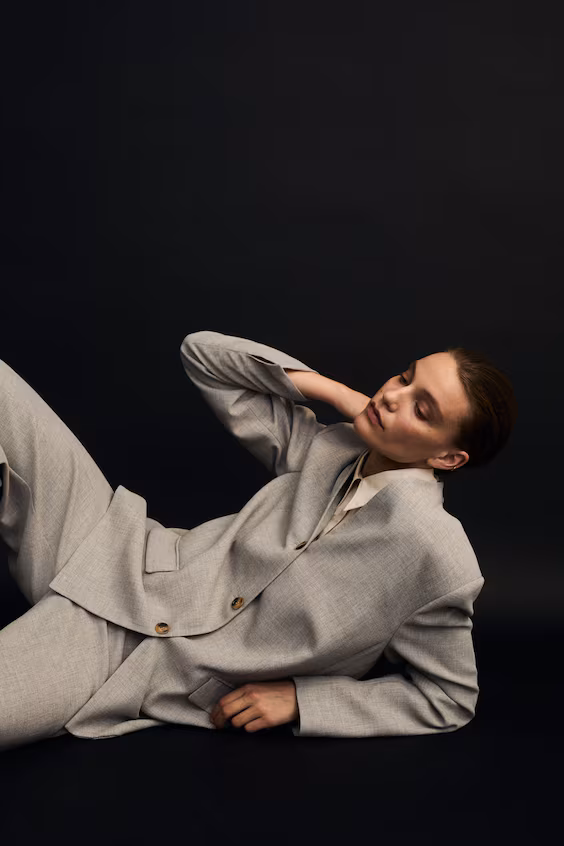 Блейзер без лацканов