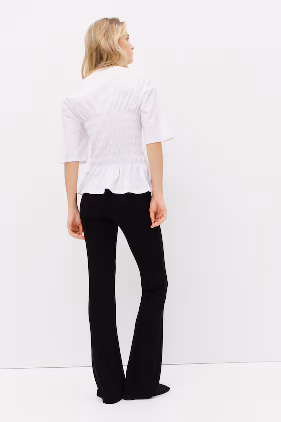 Брюки из джерси с расклешенным подолом