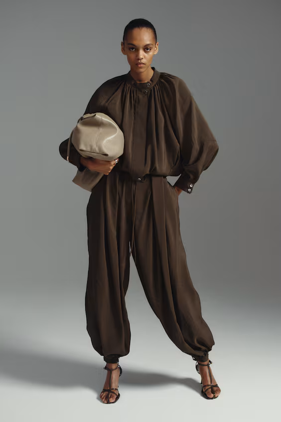 Пиджак из модала с объемными рукавами