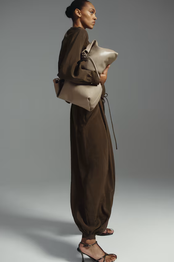 Брюки из модала с волнистыми низами