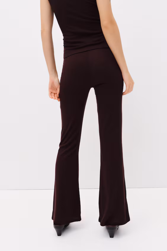 Брюки из джерси со зvonkими штанинами